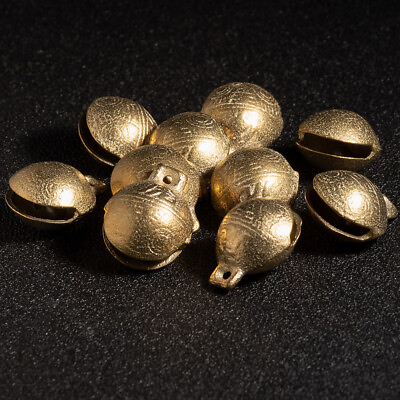 #ad Brass Bells 20mm LOT of 20 Craft Bead Herding Ethnic Feng Shui $10.58