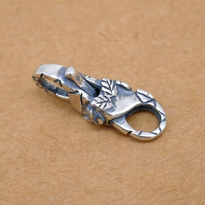 #ad Bali Sterling Silver Double Lobster Claw Clasp Bracelet Necklace Connector A5110 $19.90