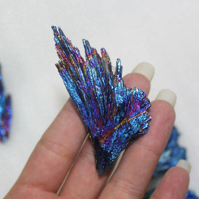 #ad Natural Aura Rainbow Kyanite Titanium Crystal Cluster VUG Gemstone Specimen Rock $4.93