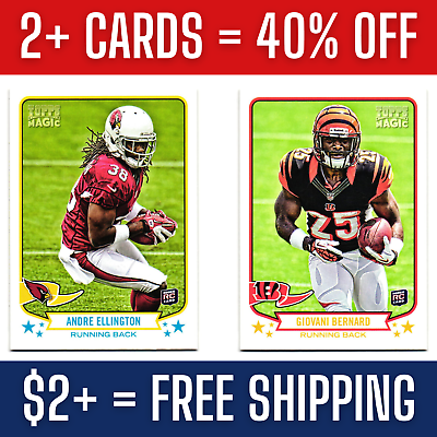 #ad 2013 NFL Topps Magic Football Cards You Pick EX MT $0.99