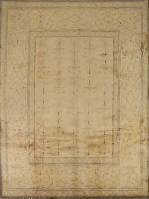 #ad Vintage Gold Oushak Turkish Area Rug 8x10 Living Room Hand made Wool Carpet $799.00