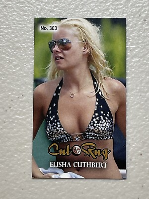 #ad Elisha Cuthbert rare MH Cut Rug👙 ##x27;d 3 3 Tobacco card no. 303🔥 $5.00