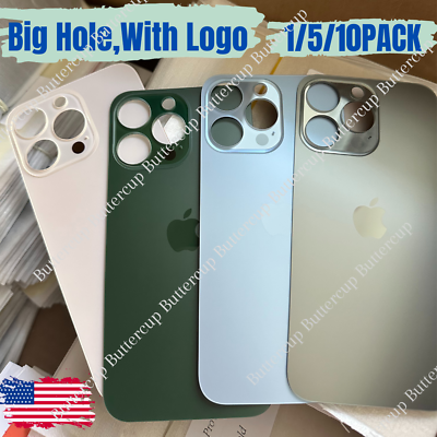 #ad #ad Replacement Rear Back Glass Big Hole For iPhone 14 13 12 11 Pro XR XS X 8 SE Lot $34.20