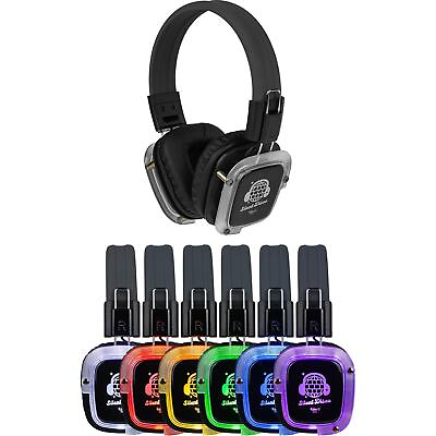 #ad Talent PRISM Silent Disco Headphones with Color Changing $35.99