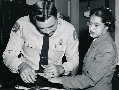 #ad Rosa Parks being finger printed Photograph Print 8#x27;x10quot; Wall Art $12.99