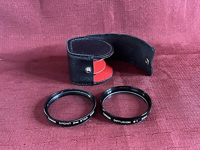 #ad Pair Of Tiffen 55mm Filters Six Point 2mm Star amp; Diffusion #1 Camera Filters $9.99