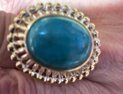 #ad Sterling Silver Turquoise Ring $75.00