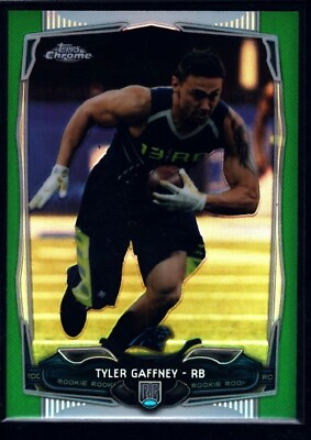 #ad TYLER GAFFNEY PANTHERS ROOKIE GREEN REFRACTOR RC 2014 TOPPS CHROME STANFORD $1.99