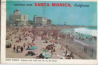 #ad Santa Monica California Fold out Postcards Set $7.00