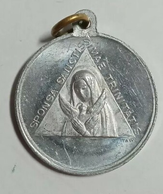 #ad Sponsa Sanctis Simae Trinitatis Italy Gloria Spiritu Virgin Mary Rare Medal $50.00