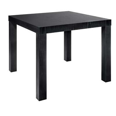 #ad Parsons Water Resistant End Table with Minimalistic Design Black Oak $21.64