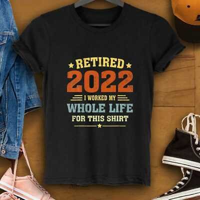 #ad Retired 2022 Funny Vintage Retirement Humor Gifts Men Women T Shirt $24.99