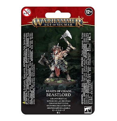 #ad Beastlord Beasts of Chaos Blister Warhammer AOS Age of Sigmar NIB $29.75