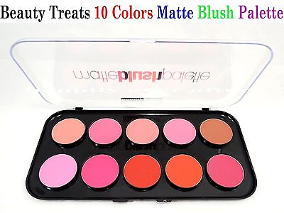 #ad Beauty Treats Matte Blush Palette *Highly Pigmented 10 Colors Matte Blusher* $11.99