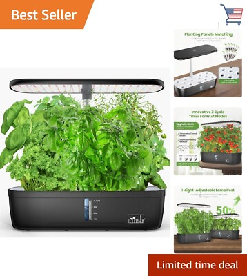 #ad Automatic Hydroponic System with LED Grow Light Faster Growth Timer $157.99