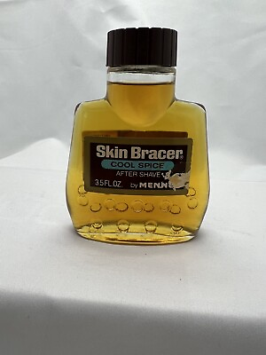 #ad Vintage Skin Bracer COOL SPICE Scent After Shave Mennen 3.5 OZ. New $19.00