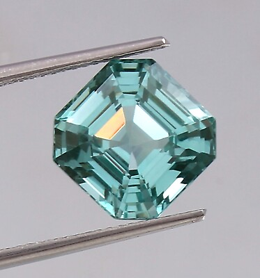 #ad Extra Fine Natural Flawless Ceylon Green Spinel Loose Asscher Cut Gemstone 7x7MM $45.56