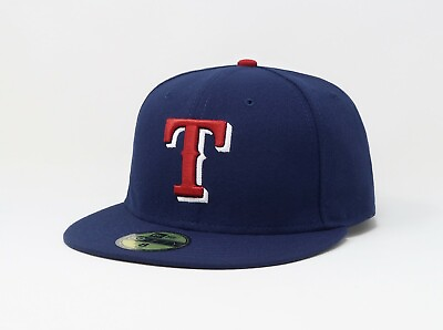 #ad New Era 59Fifty Men Boys Hat Texas Rangers Authentic Blue On Field 5950 Cap $38.00