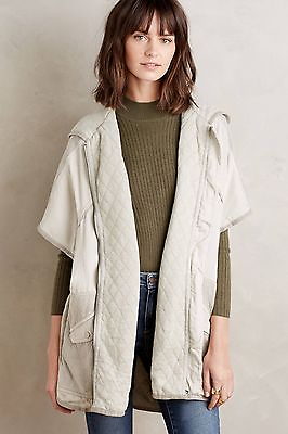 #ad NWT $188.00 Anthropologie Hooded Utility Cape by Hei Hei Size ME LGE. $59.99