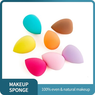 #ad 1 4Pcs Beauty Foundation Blending Makeup Sponge Flawless Smooth Buffer Puff $1.99