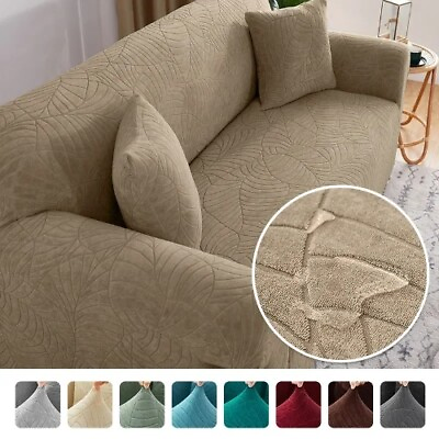 #ad #ad Thick Jacquard 1 2 3 4 Seater Elastic Sofa Covers L shaped Corner Sofa Covers $48.54