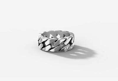 #ad simple 925 sterling silver men#x27;s band ring party wear bands men#x27;s casual ring $144.90