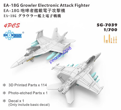 #ad Snowman SG 7039 1 700 EA 18G Growler Electronic Attack Fighter $18.72