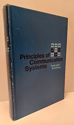 #ad Principles of Communication Systems by Taub amp; Schilling 1971 First Edition $10.00