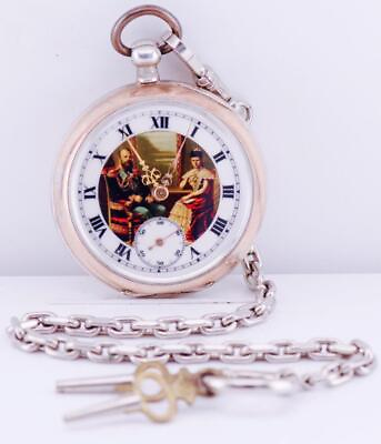 #ad Antique Imperial Tsar#x27;s Era Silver Pocket Watch c1880#x27;s Tsar Alexander III $1300.00