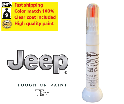 #ad For JEEP WRANGLER QSB BRIGHT SILVER Touch up paint pen with brush SCRATCH REPAIR $14.99