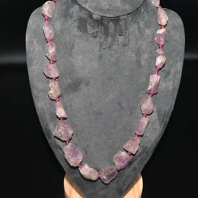 #ad Ancient Bactrian amp; Roman Natural Amethyst Bead Necklace including 20 Beads $200.00