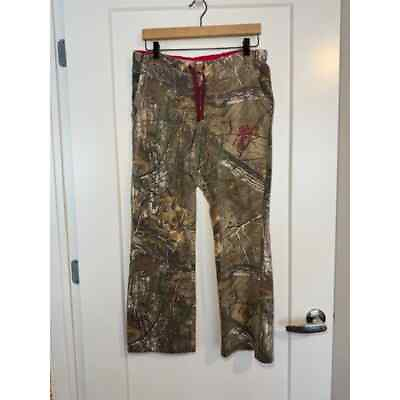 #ad Realtree Women#x27;s Drawstring Sweats L Camo with Pink Accents $14.99