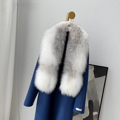 #ad Winter Thicker Natural Fur Scarf Women Men Luxury Whole Skin Collar AU $323.91