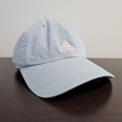 #ad Adidas Hat Adult Blue Adjustable Strap Back Sports Active Golf $5.50