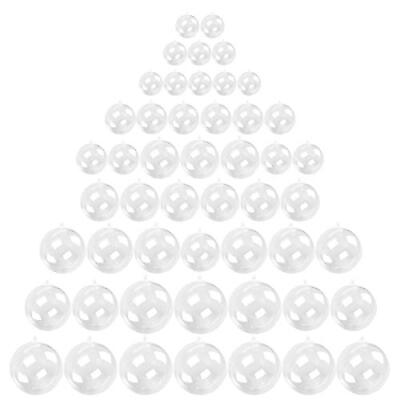 #ad Kingrol 50 Pack Clear Plastic Fillable Ornaments Ball for Christmas Wedding Pa $16.31