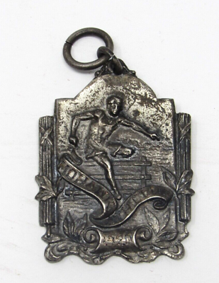 #ad Mohawk Athletic Club 1920 2 Mile Race STERLING SILVER Sports Medal Pendent Track $24.00