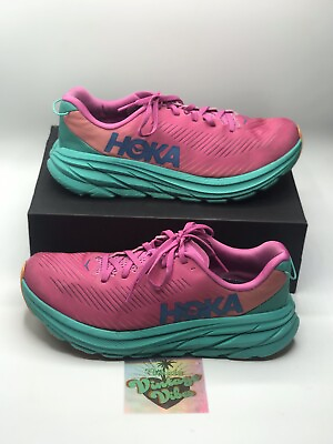 #ad Size 8.5 B Hoka One One Womens Rincon 3 1119396 Pink Running Shoes Free Shipping $45.00