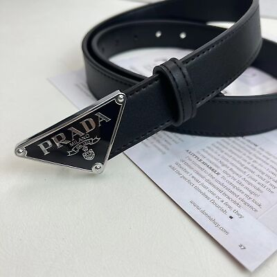 #ad Luxury men#x27;s and women#x27;s P brand triangle business high end leisure belt $28.67