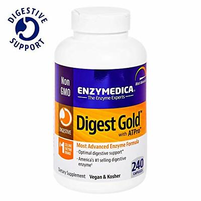 #ad Enzymedica Digest Gold ATPro 240 Capsules Best By 3 2025 or Better $86.99