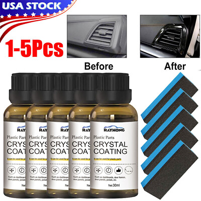 #ad Plastic Parts Crystal Coating Easy to Use Car Refresher Great Gloss Protection $16.65