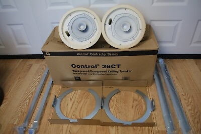 #ad JBL Control 26CT Ceiling Speakers Pair w mounting brackets NO GRILL COVERS $129.00