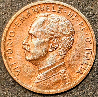 #ad 1909 Italy 🇨🇮 1 Centesimo UNC $20.00