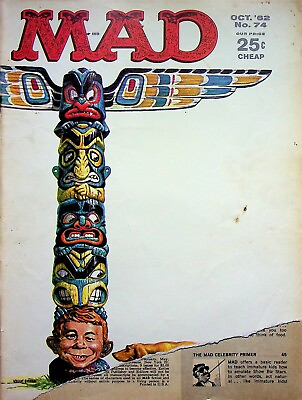 #ad Vtg MAD Magazine Issue No. 74 October 1962 $6.79