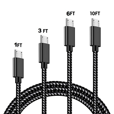 #ad Heavy Duty Micro USB Fast Charger Data Cable Cord For Samsung Android HTC LG US $1.48