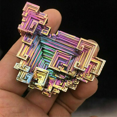 #ad #ad 70g Natural Rainbow Aura Titanium Bismuth Specimen Mineral Gemstone Crystal Rock $8.83