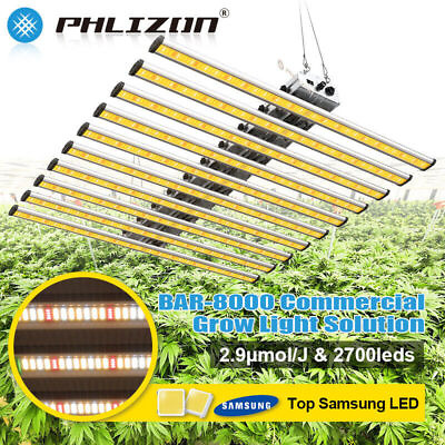 #ad Phlizon 800W Grow Light Bar Full Spectrum Samsungled Dimmable Lamp Indoor Flower $258.19