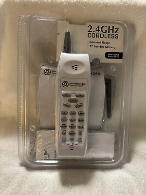 #ad Vintage Southwestern Bell Freedom Phone 2.4GHz Cordless Extended Range GH3100CS $24.99