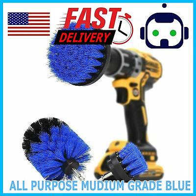 #ad 3 Pack Brush Set Power Kit Scrubber Drill Attachments For All type of Cleaning $4.95