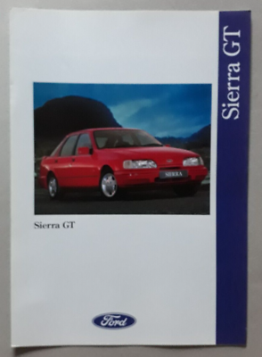 #ad Ford Sierra GT Brochure 1992 GBP 9.99