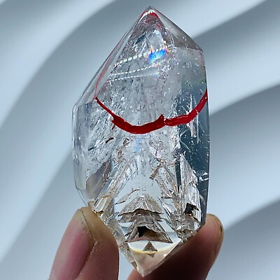 #ad TOP Natural Enhydro Quartz Crystal Herkimer Diamond amp;super big moving water 61G $123.89